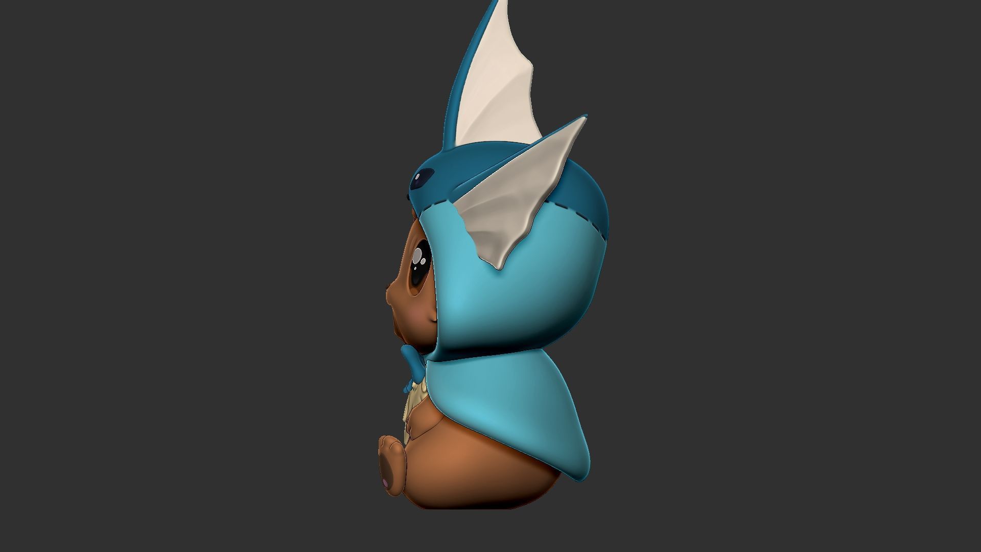 eevee vaporeon style 3D print model_5
