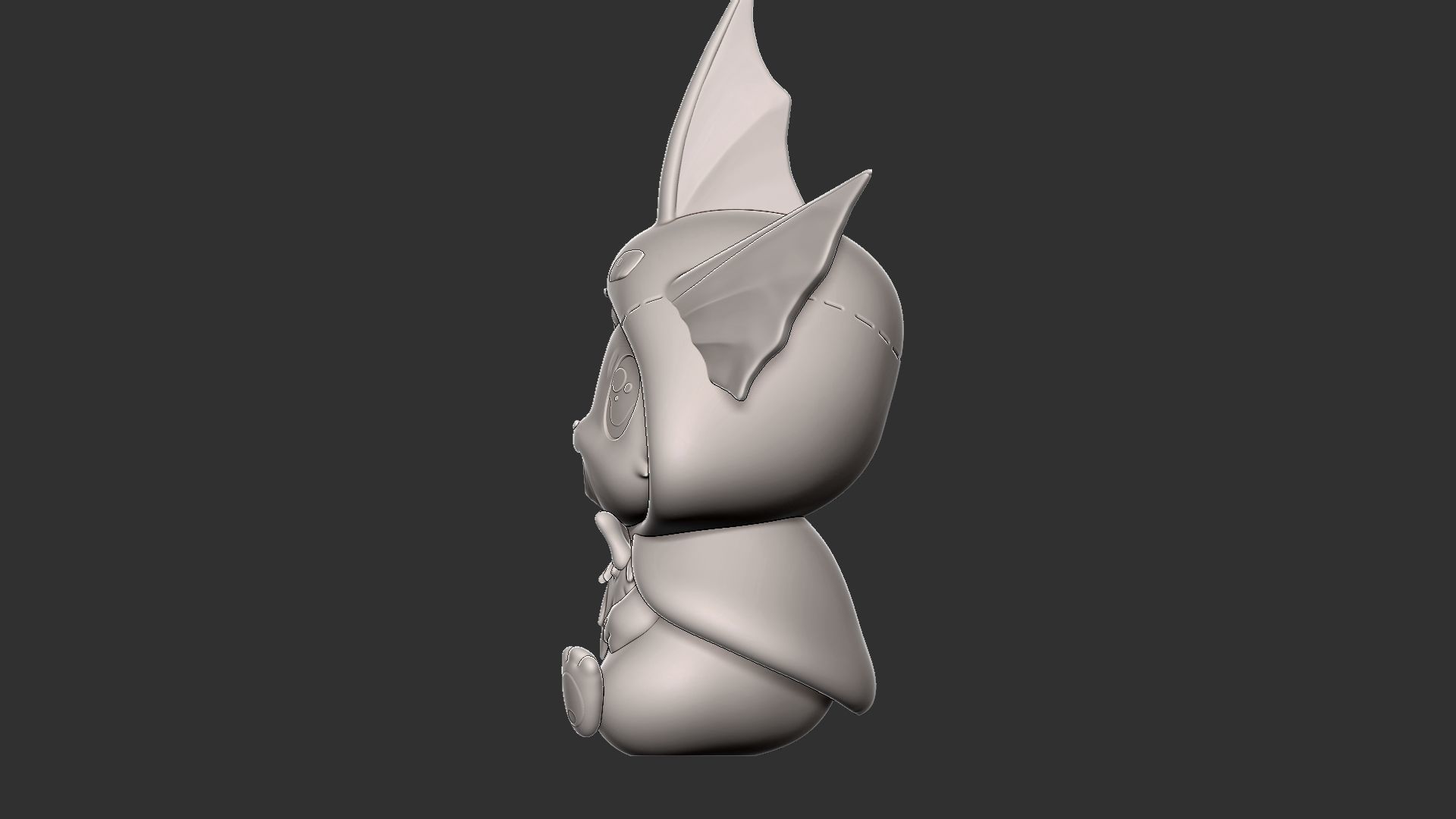 eevee vaporeon style 3D print model_6