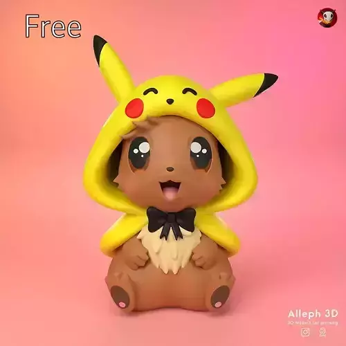 FREE eevee pikachu style