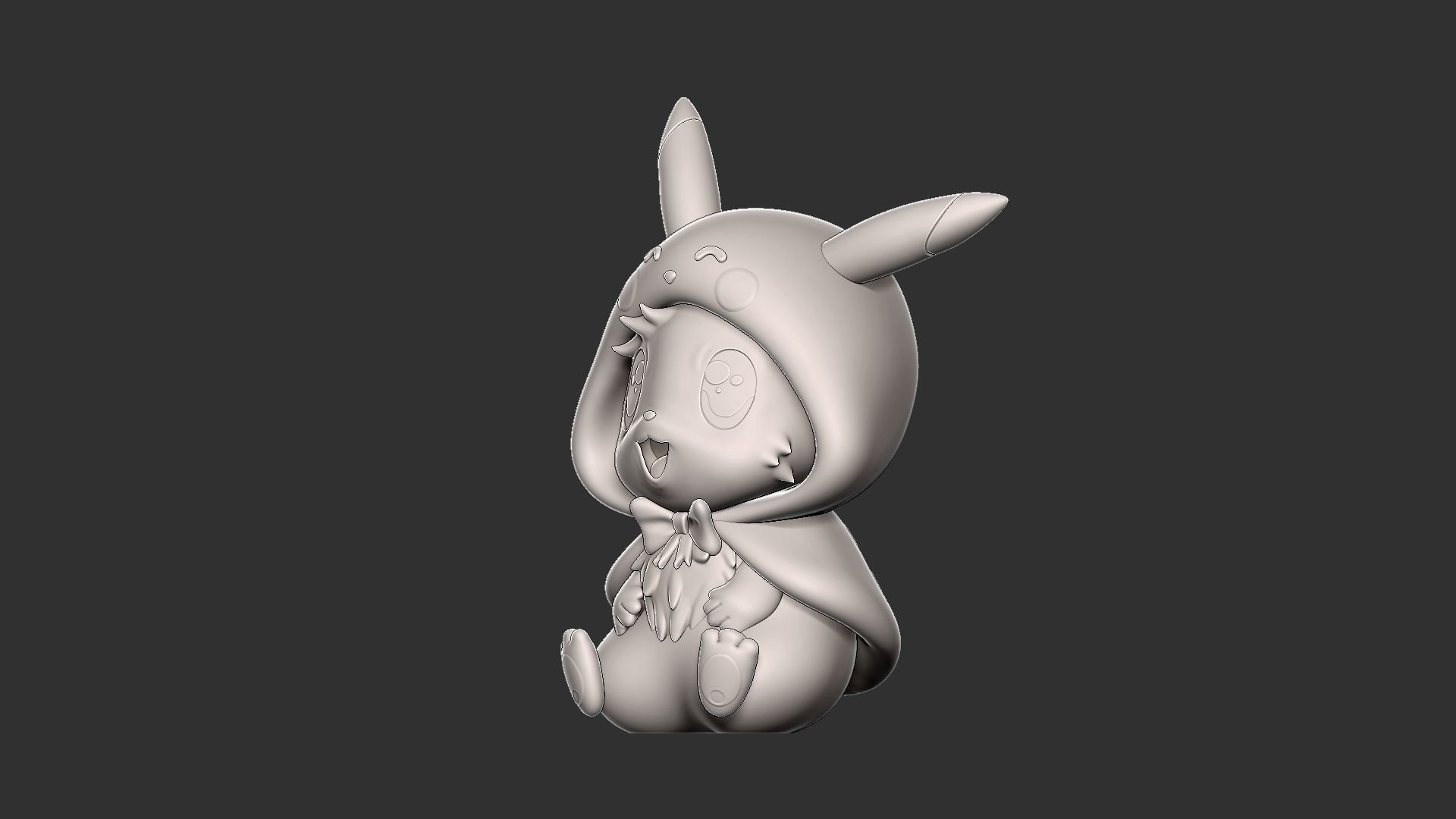 FREE eevee pikachu style Free 3D print model_4