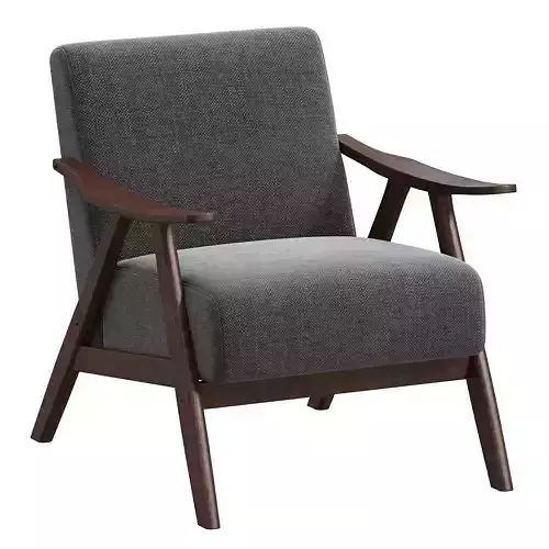 Verona Accent Chair  Gray 3D model