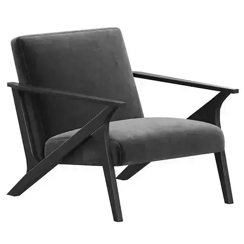 Ride Accent Chair  Gray 3D model