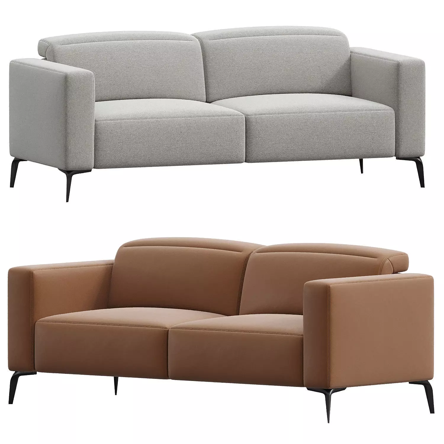 ZURICH 3 SEATER Sofa Boconcept 3D model_0