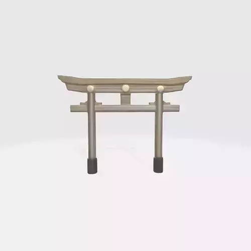 Traditional Japanese torii gate