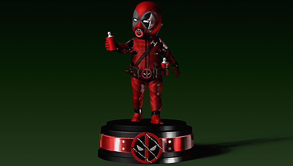 BABY DEADPOOL BABYPOOL MOVIE WOLVERINE MARVEL  3D print model_5