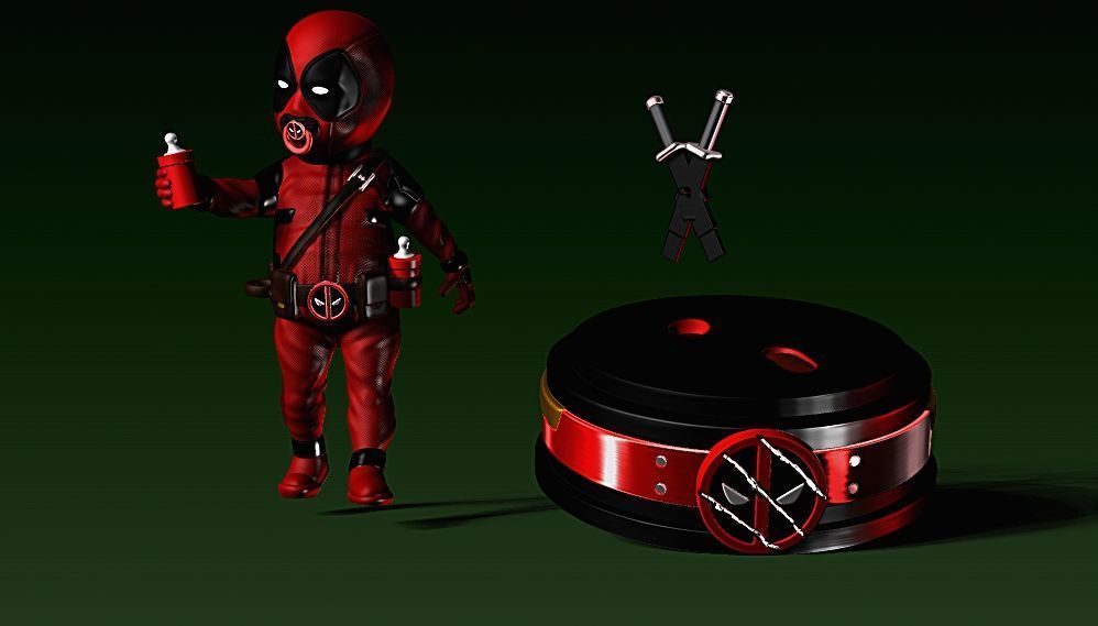 BABY DEADPOOL BABYPOOL MOVIE WOLVERINE MARVEL  3D print model_1