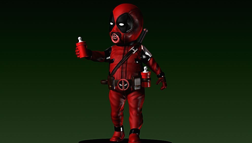 BABY DEADPOOL BABYPOOL MOVIE WOLVERINE MARVEL  3D print model_6