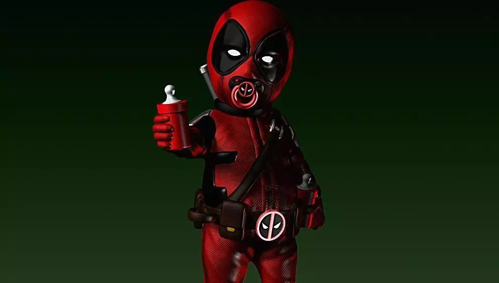BABY DEADPOOL BABYPOOL MOVIE WOLVERINE MARVEL  3D print model_0
