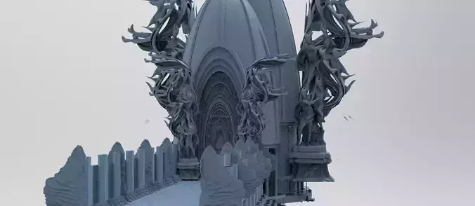 Dantes Inferno Great Opera Hall exterior 3D