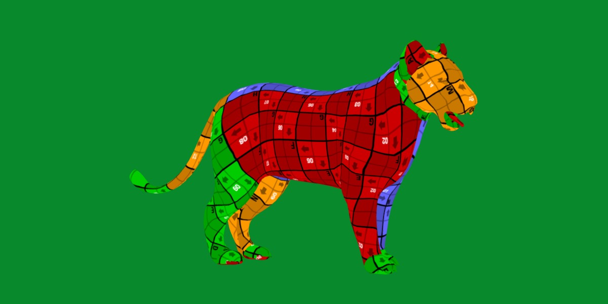 Lion Cub Low-poly 3D model_18