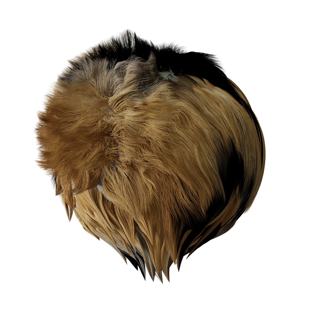 Lion Cub Low-poly 3D model_37