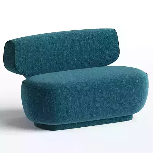 Litho Armless Lounge Chair Pierre Frey