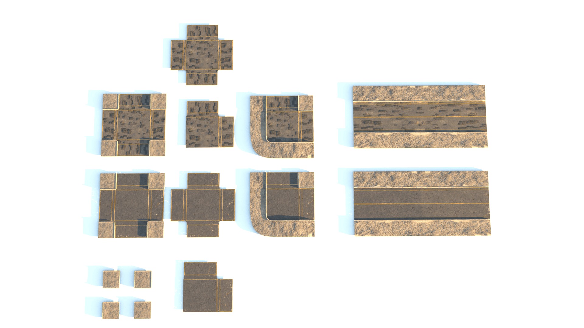 Pack Street 3D model_1