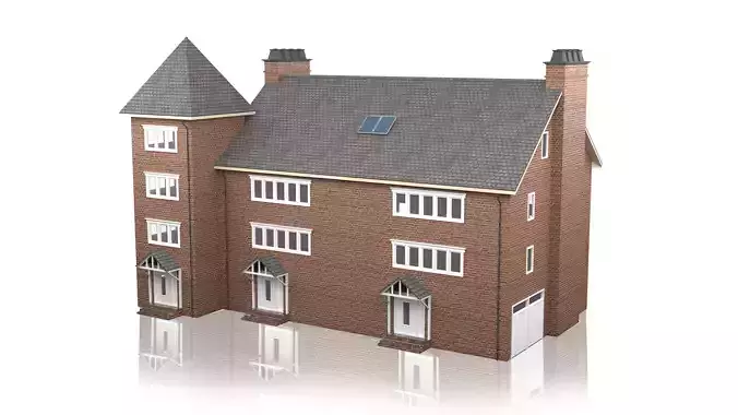 British House Design 11 Low-poly 3D model