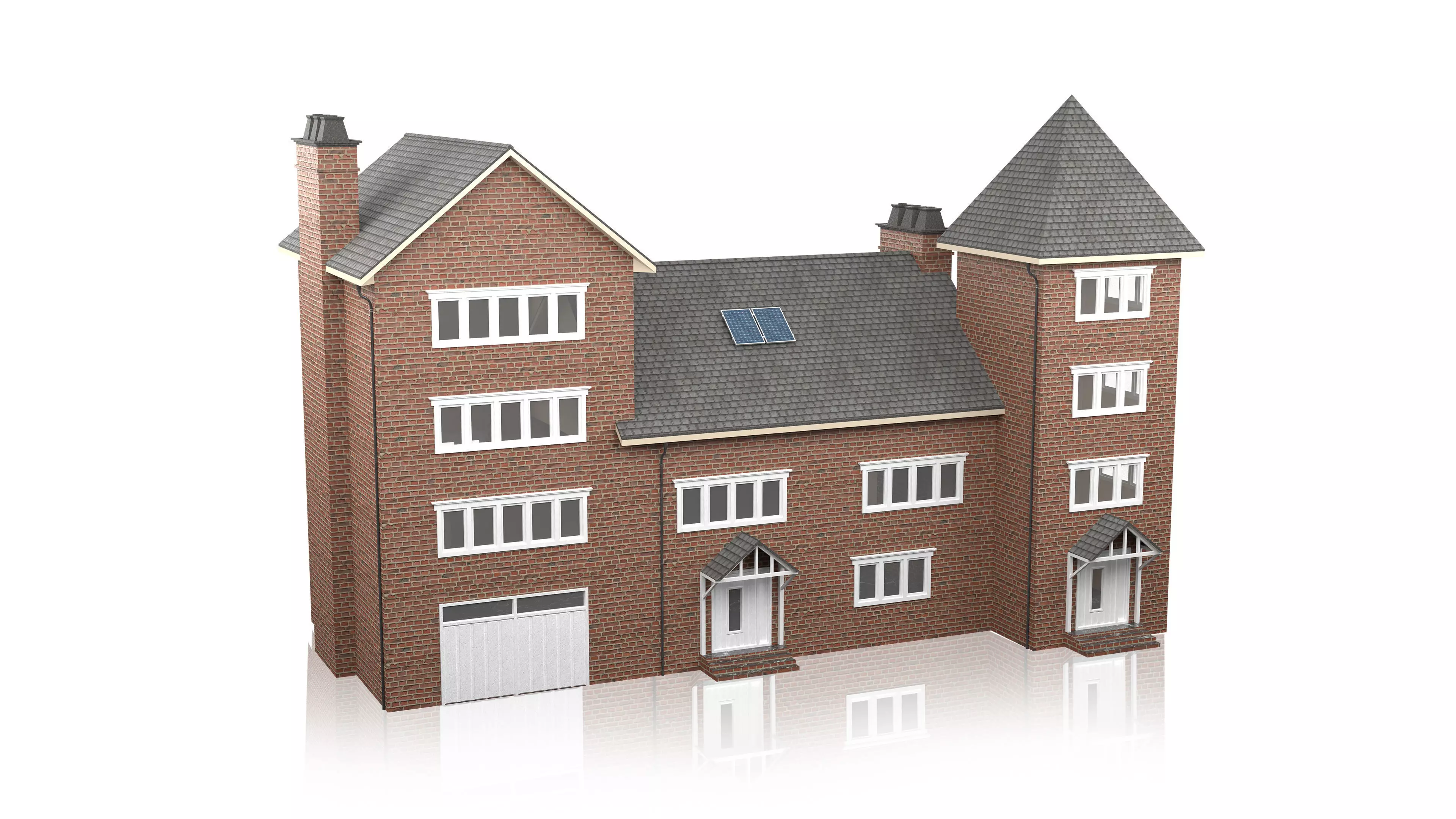 British House Design 12 Low-poly 3D model