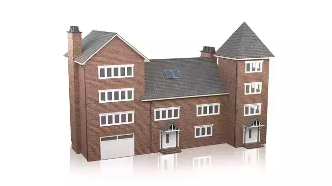 British House Design 12 Low-poly 3D model