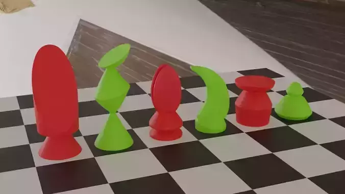 Minimalist German chess set