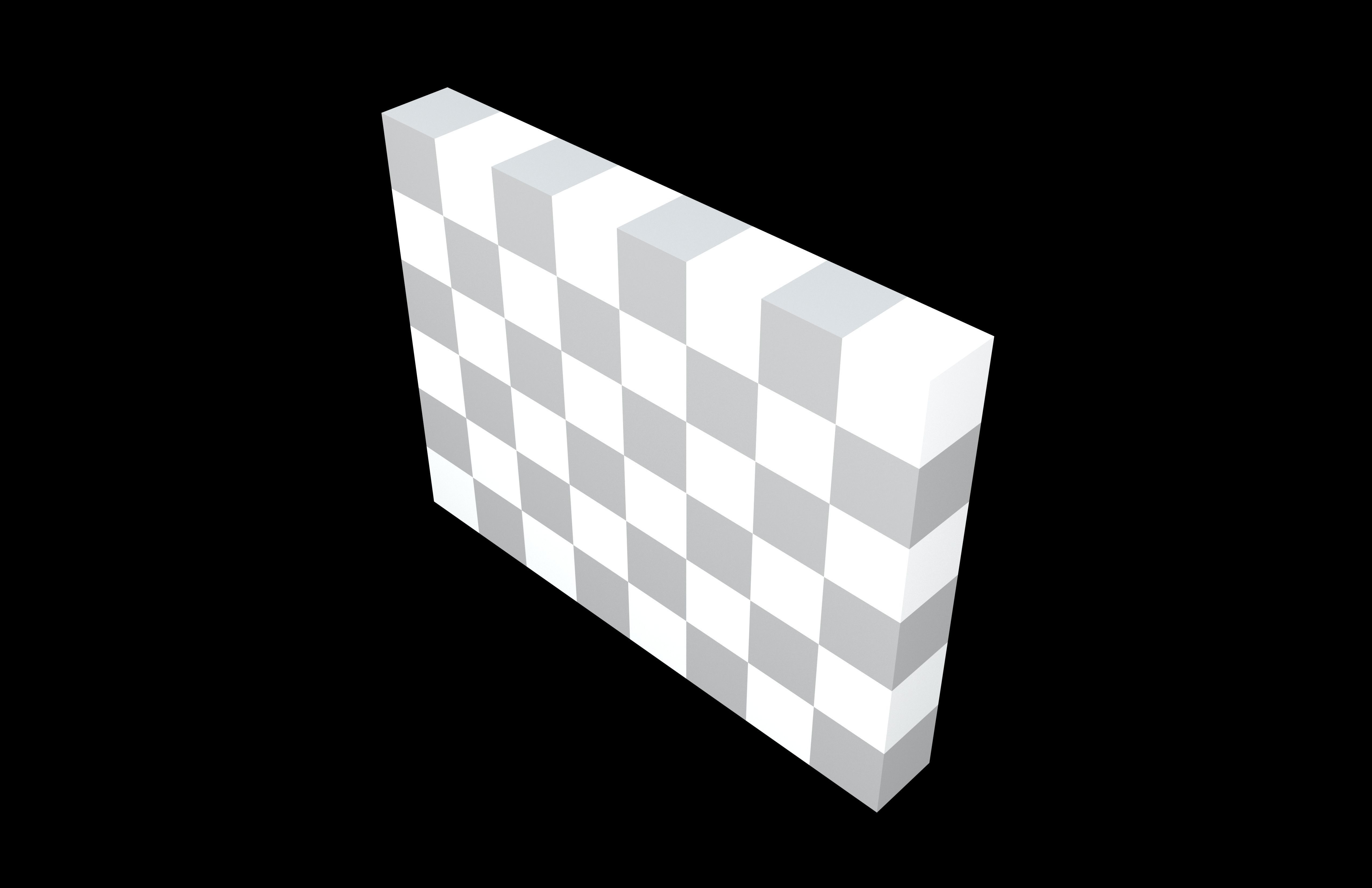 Transparent Pattern v1 001 Low-poly 3D model_1