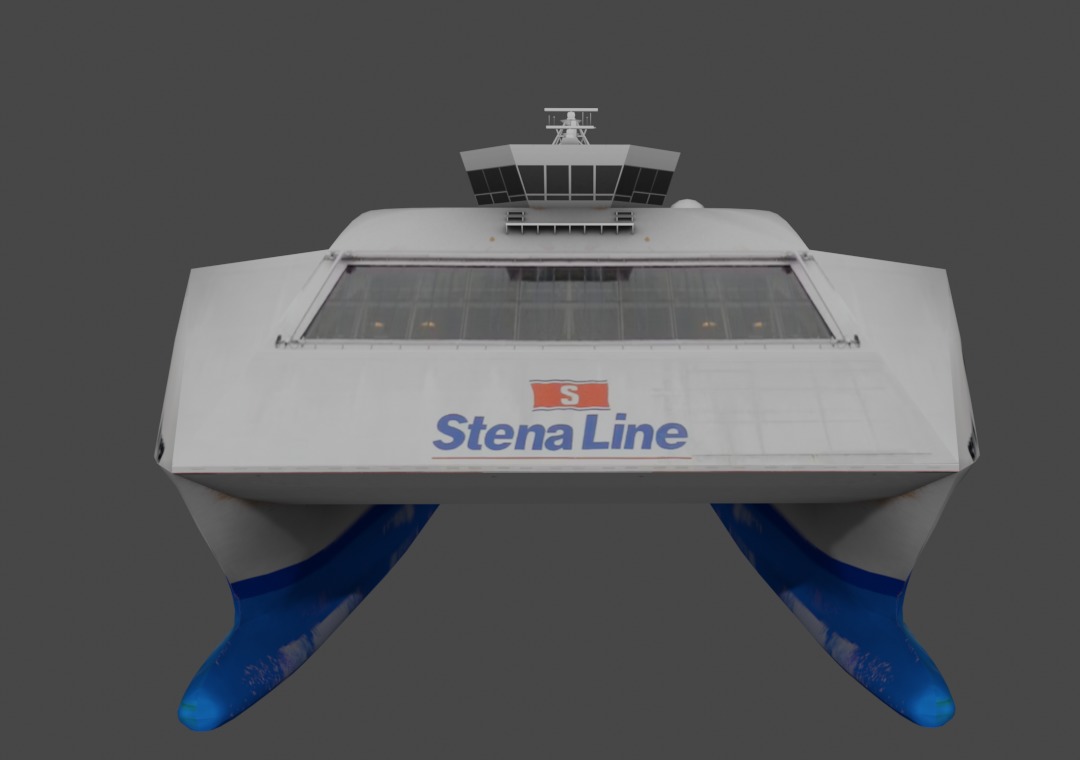  High-speed craft Stena Explorer Low-poly 3D model_6
