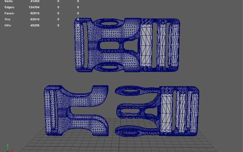 Plastic Buckle  3D model_12