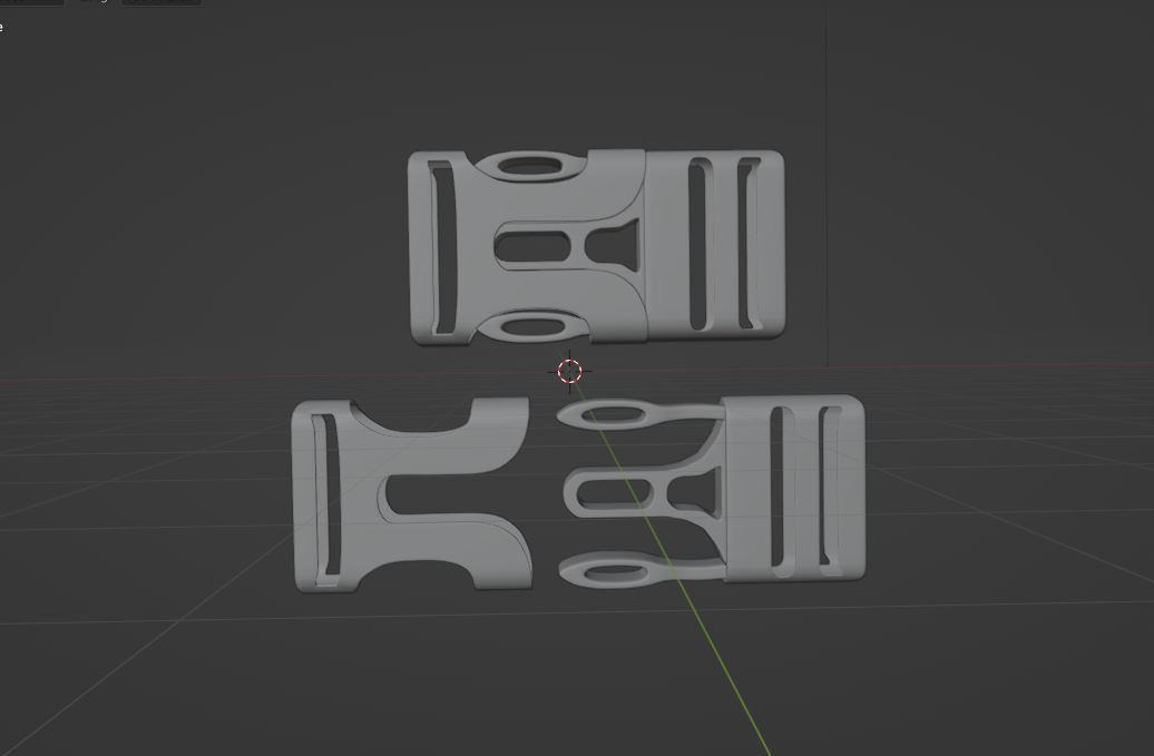 Plastic Buckle  3D model_10