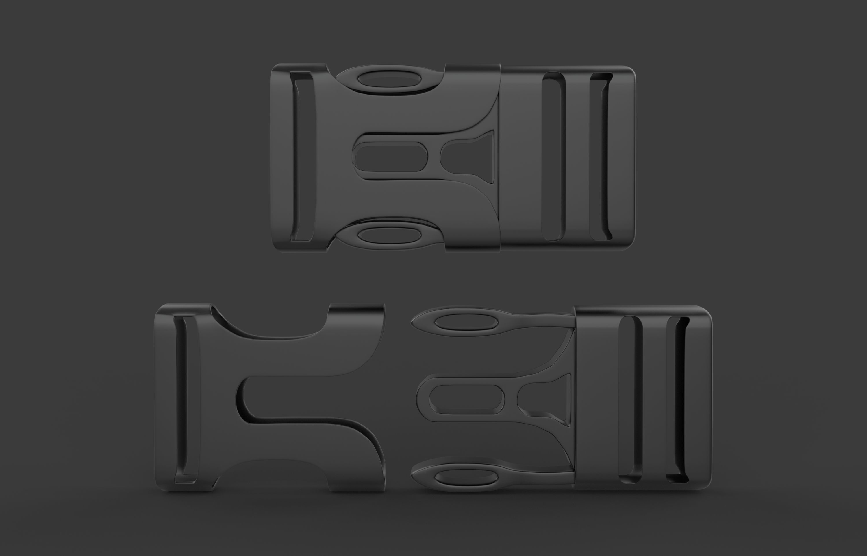 Plastic Buckle  3D model_6