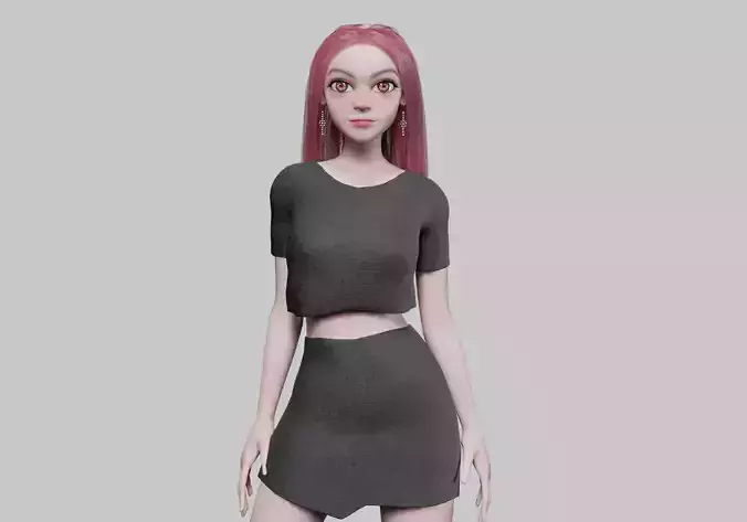 cute cool woman V31787 