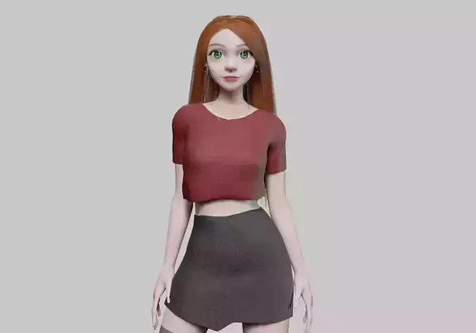 Cartoon cute Woman V33543 