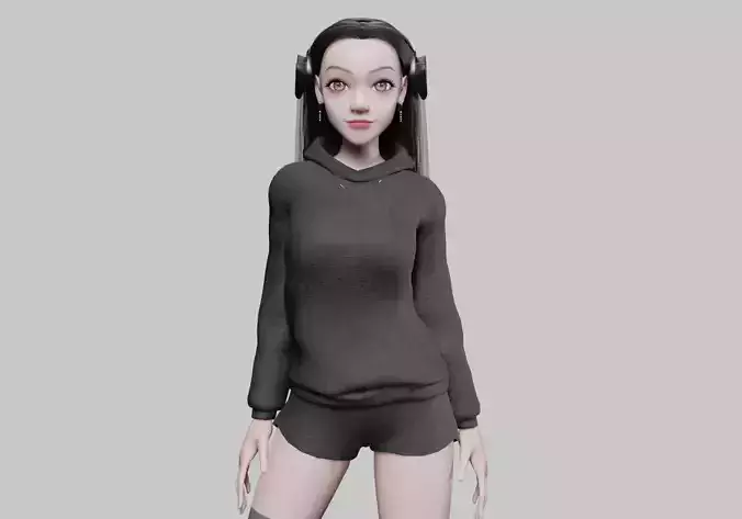 stylized cute Woman V35514 