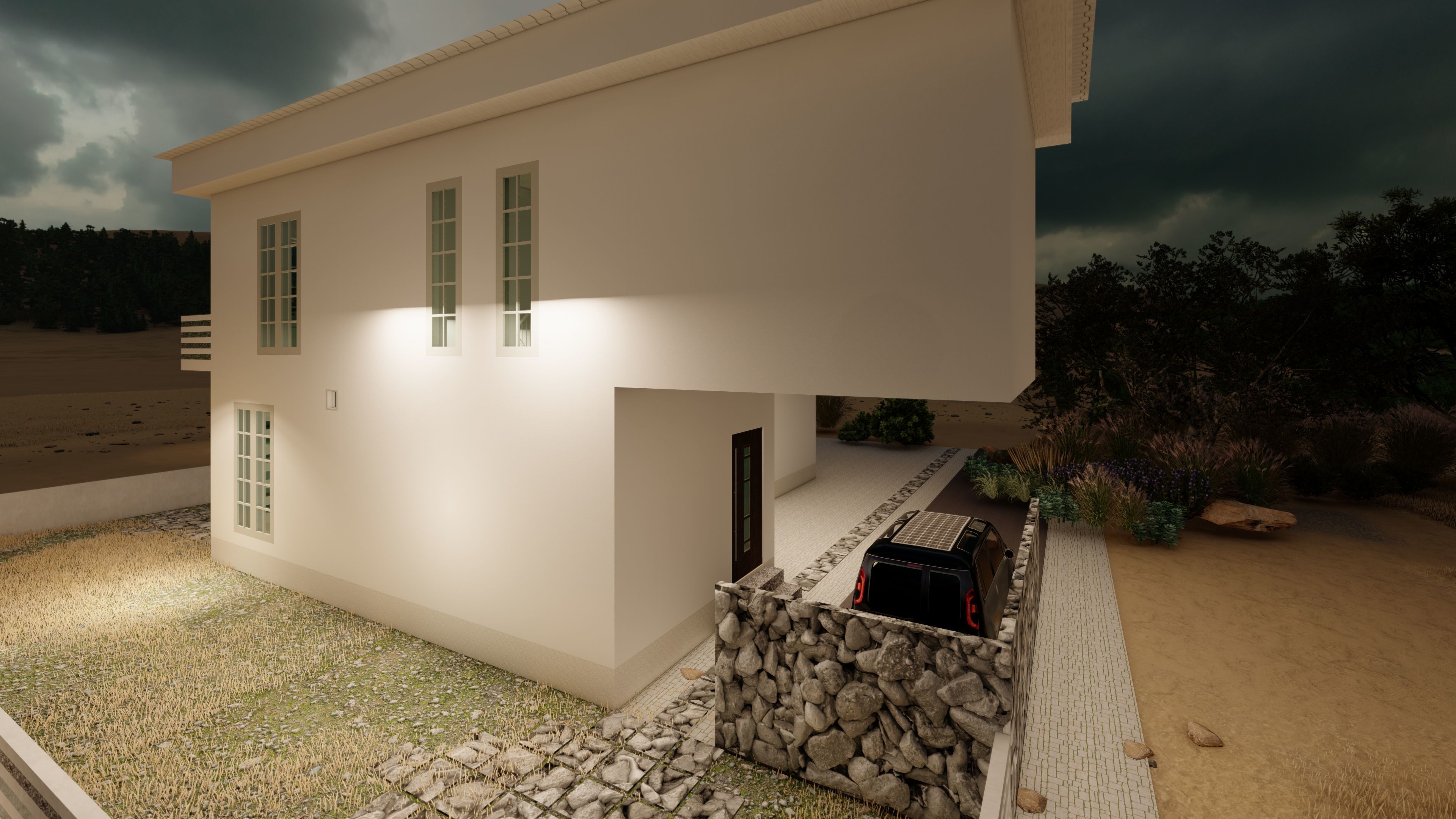 Villa 3D model_6