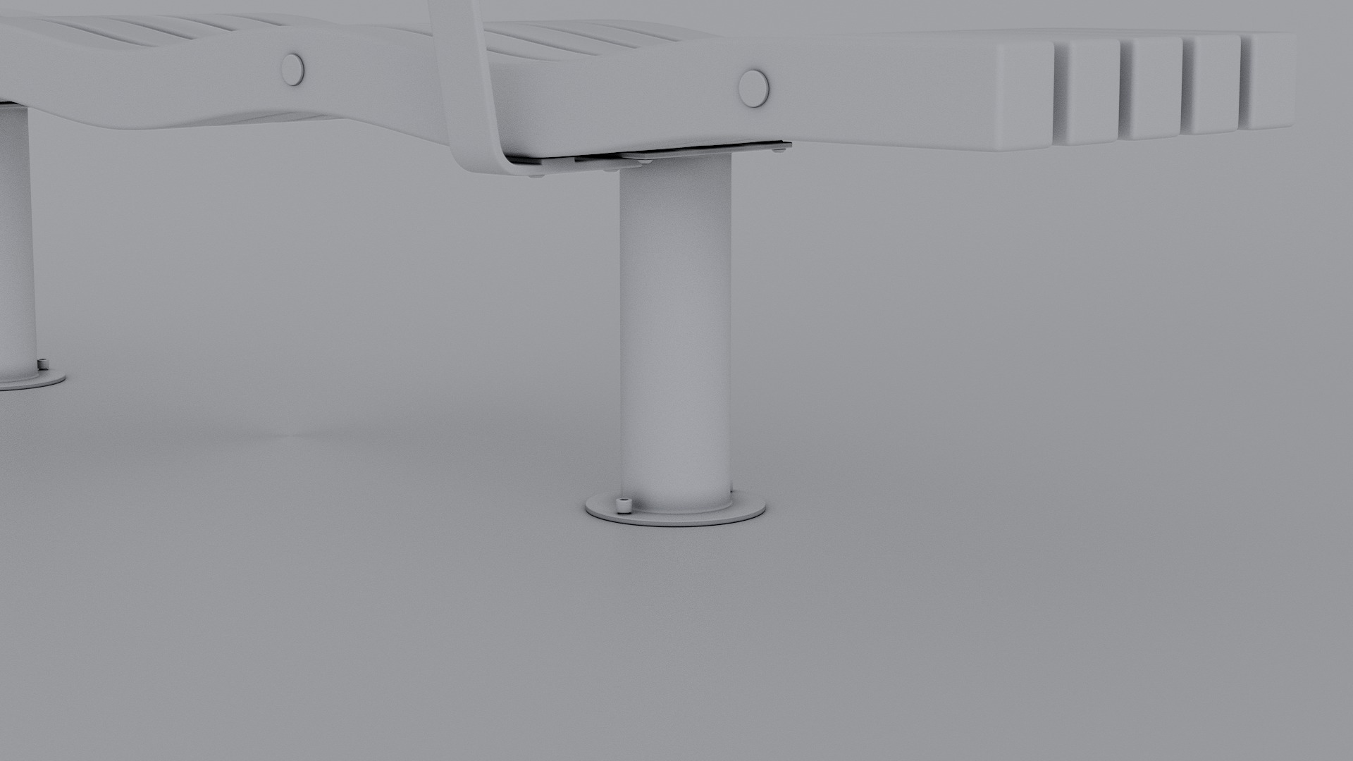 SERPENTINE FIVE SLAT BENCH AND SEAT 3D model_37