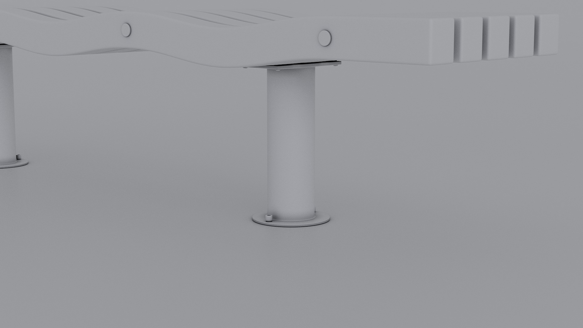 SERPENTINE FIVE SLAT BENCH AND SEAT 3D model_25