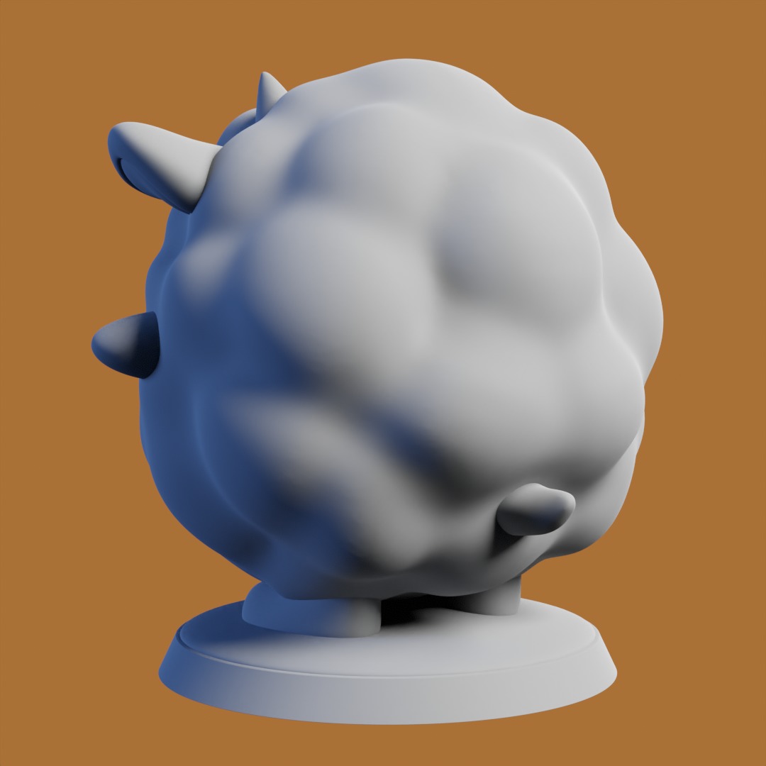 Lamball - Palworld 3D print model_5