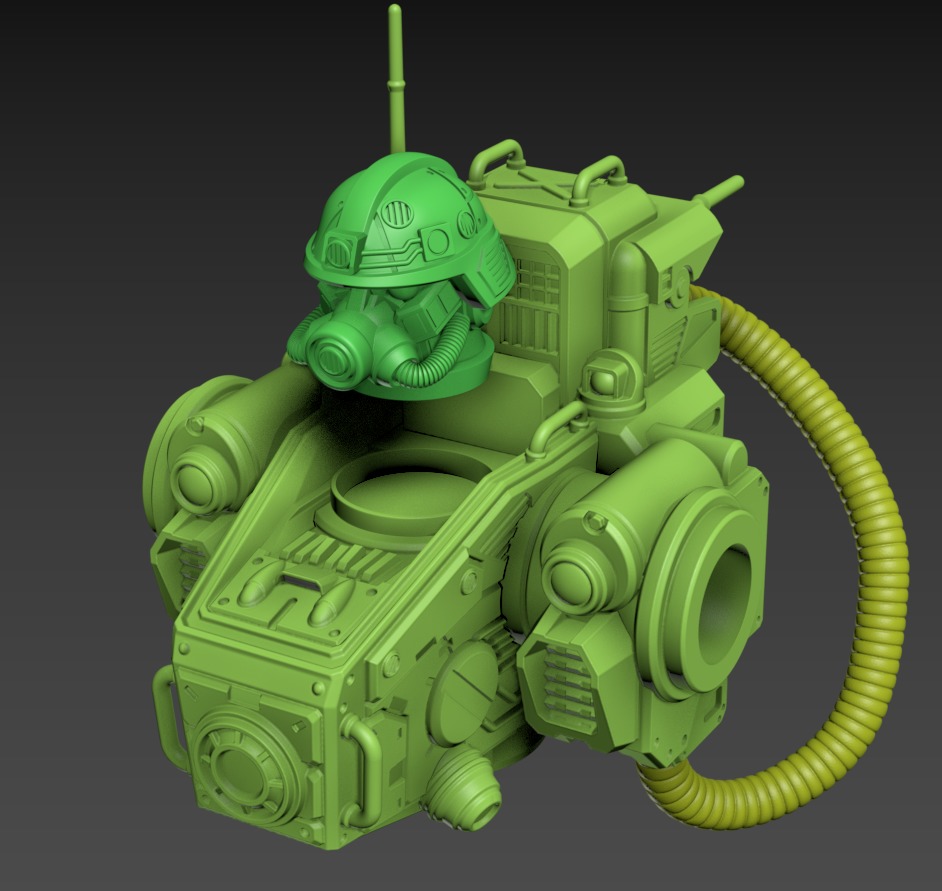 Iron Joe Fighting Mech Poseable Set 100mm 3D print model_9