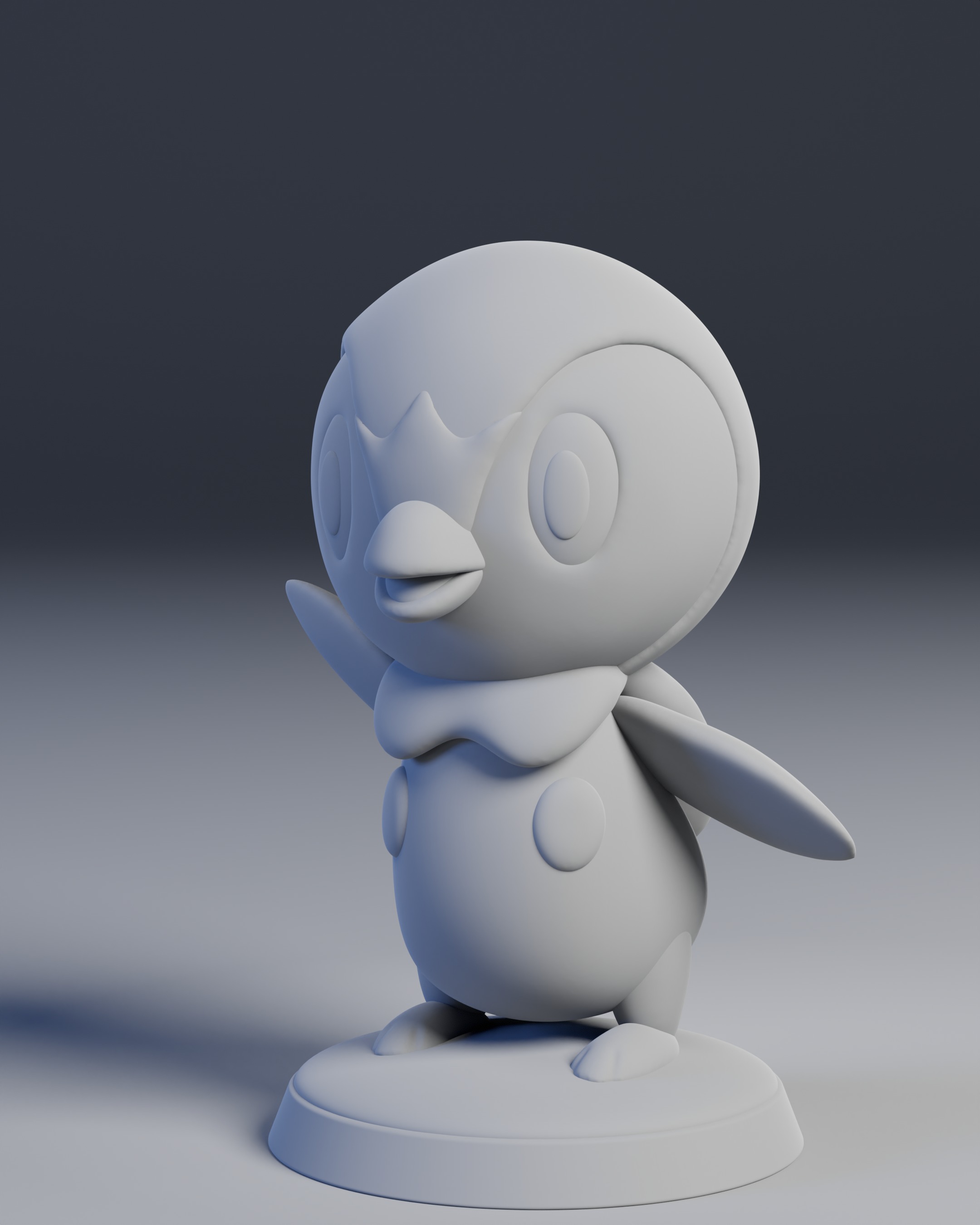 Piplup  Pokemon 3D print model_1