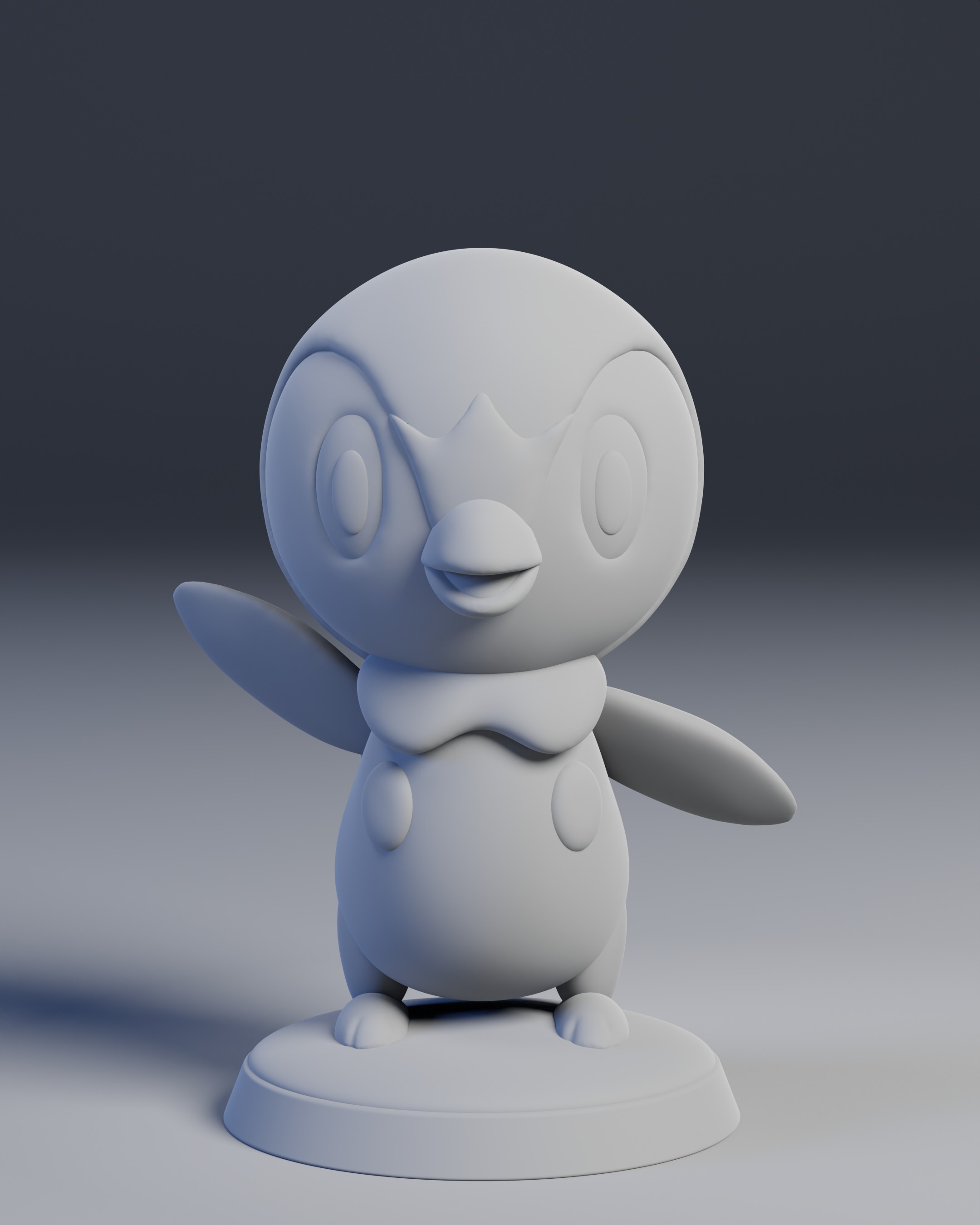Piplup  Pokemon 3D print model_2