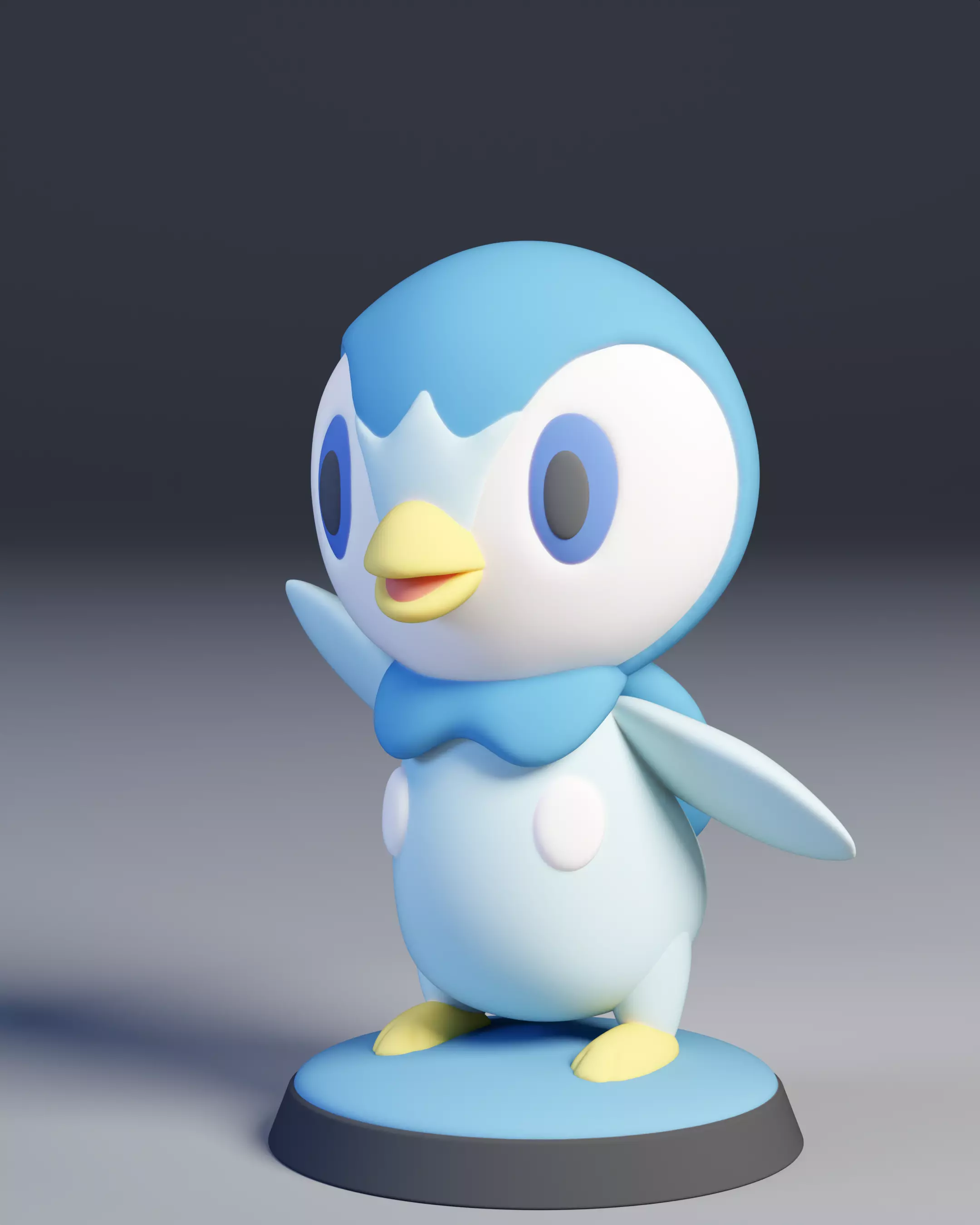 Piplup  Pokemon 3D print model_0