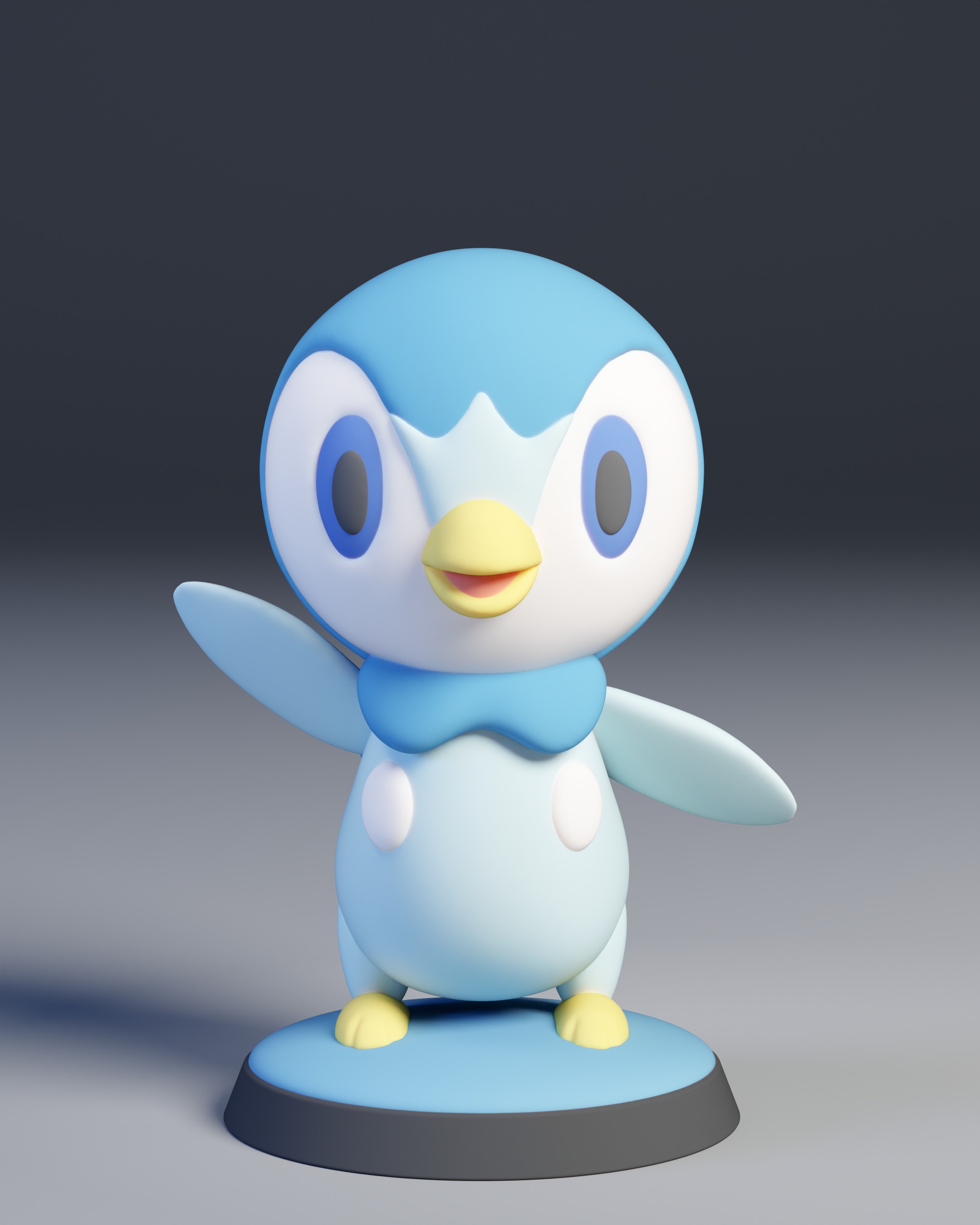 Piplup  Pokemon 3D print model_3