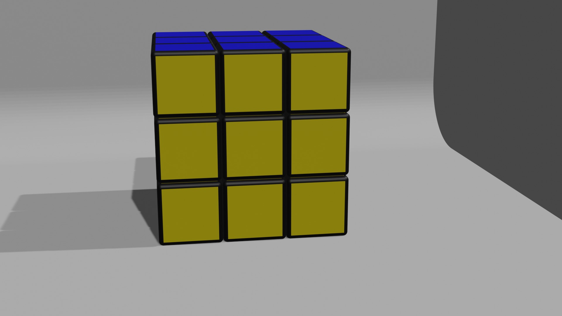 rubick cube Low-poly 3D model_1