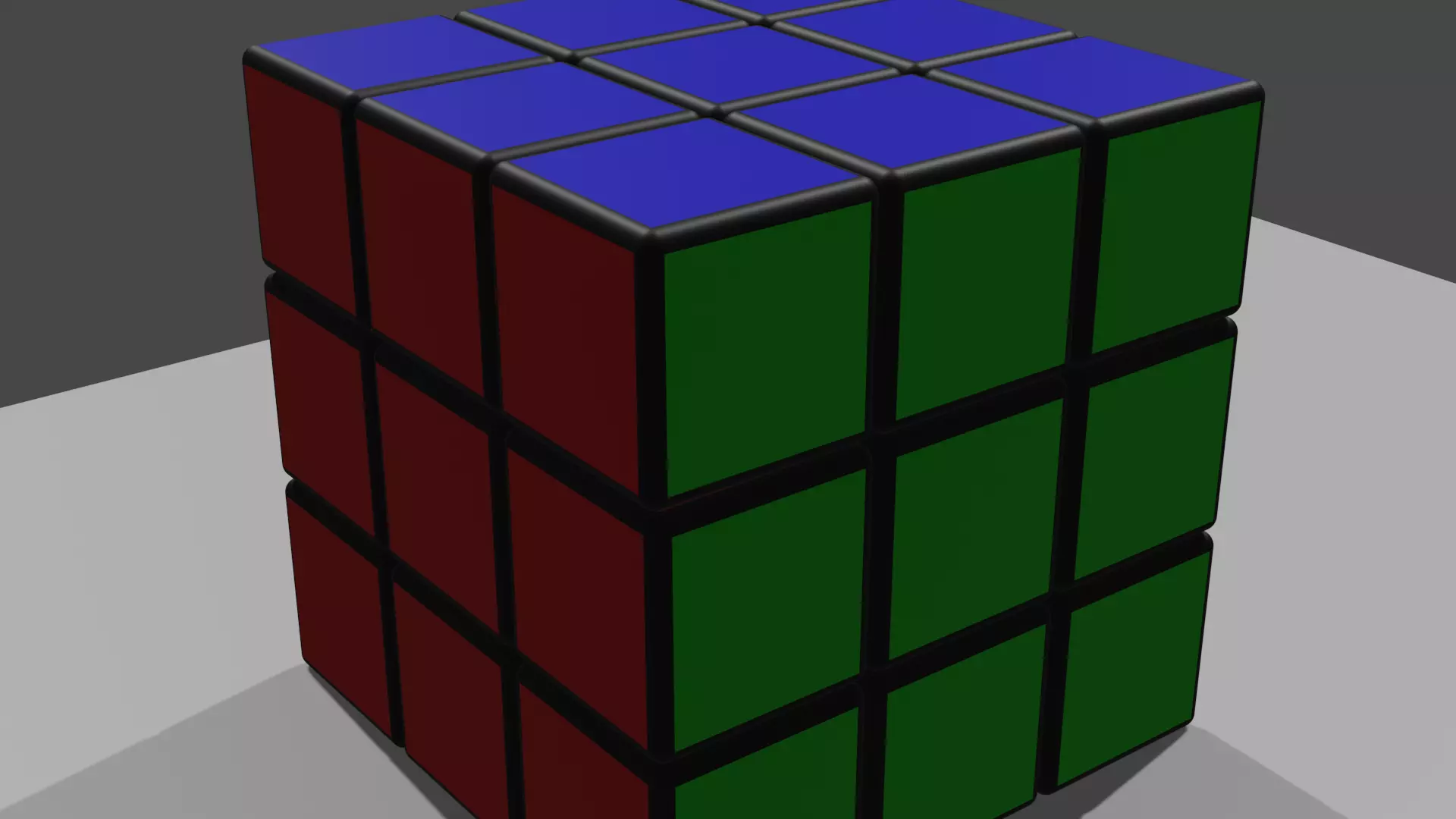 rubick cube Low-poly 3D model_0
