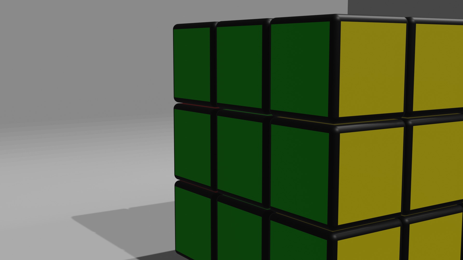 rubick cube Low-poly 3D model_4