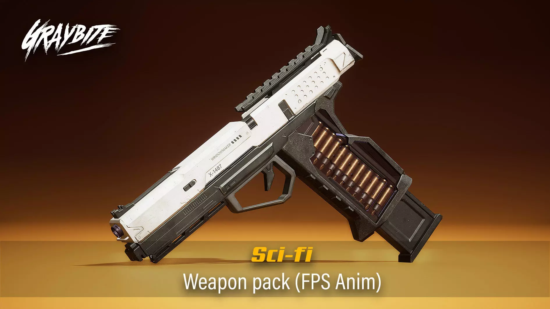 Scifi Weapon Pack Vol 01 FPS Anims Low-poly 3D model_0