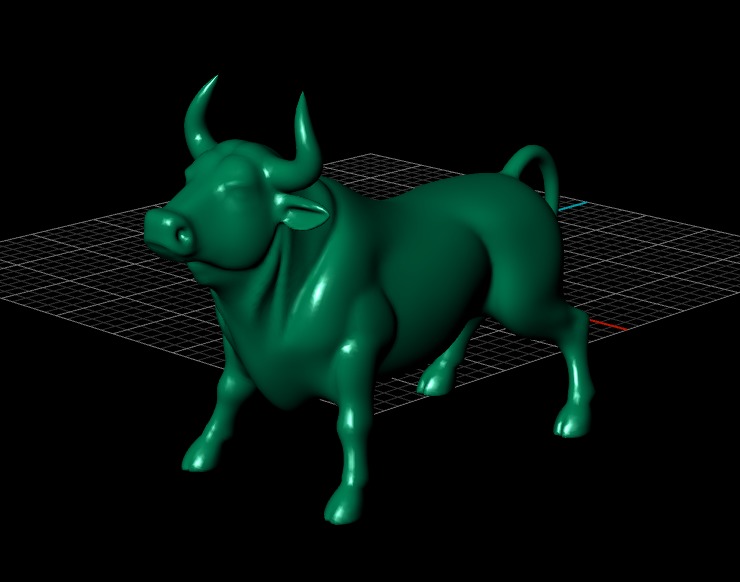 Bull model animal it can use who want to learn Free 3D model_4