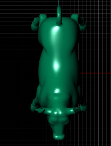 Bull model animal it can use who want to learn Free 3D model_3