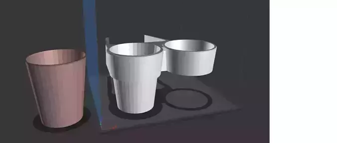 Volkswagen Transporter T6 Cup Holder 3D print model