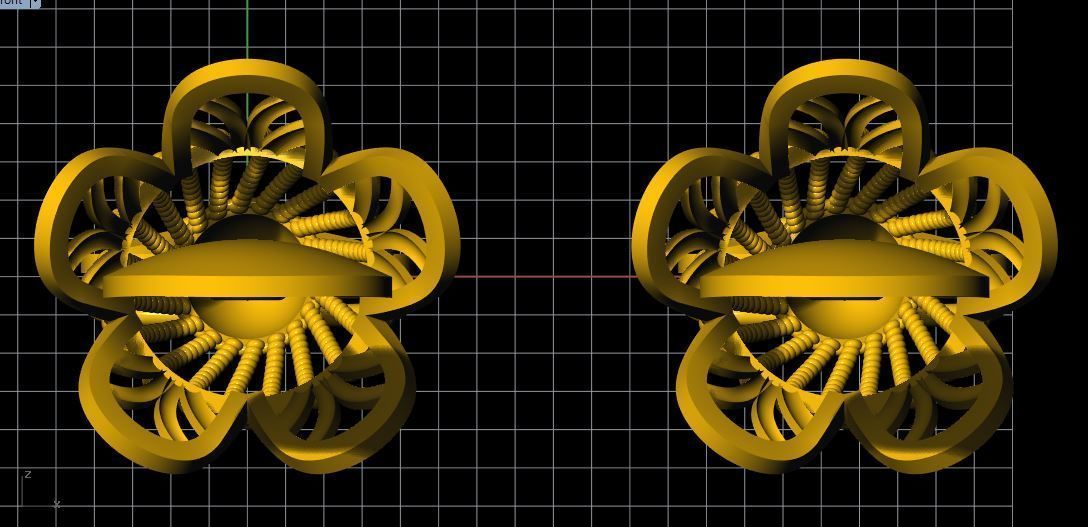 Drop Earrings 3dm file 3D print model_3