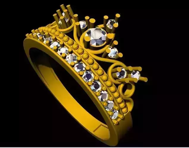 Crown Ring 3dm file