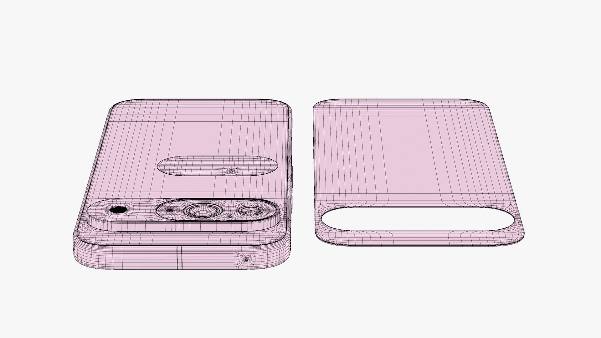 Google Pixel 9 Obsidian Low-poly 3D model_17