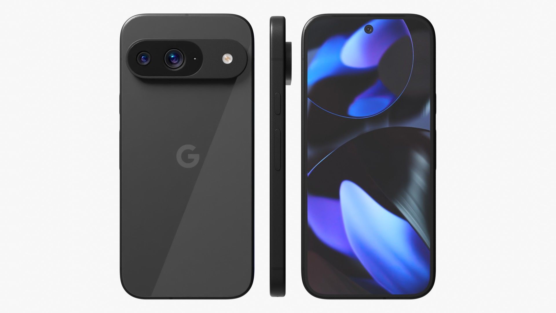 Google Pixel 9 Obsidian Low-poly 3D model_2