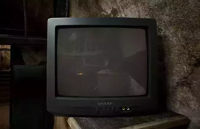Game Ready TV Low-poly 3D model